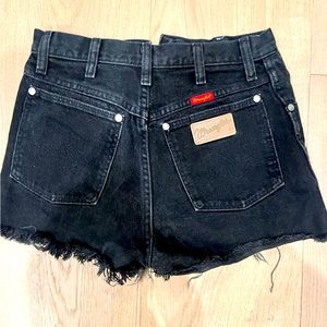 Black Wrangler Daisy Duke Shorts (size 25)